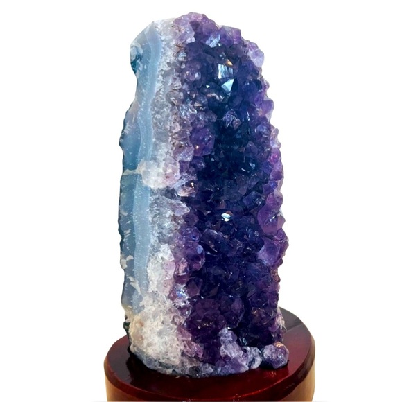Amethyst Crystal Geode on Stand- Medium to Large - Picture 1 of 16